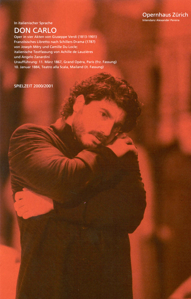 Jos Cura as Don Carlo, Zurich Opera Production.
